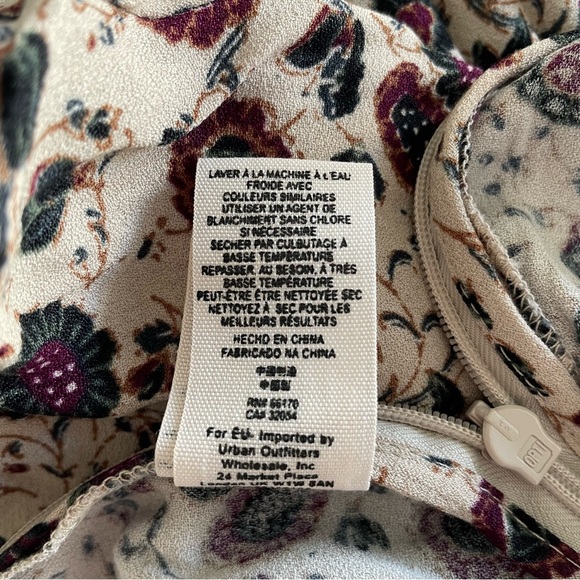 New! Free People some like it hot tan floral print romper jumpsuit 22659 - Picture 13 of 16